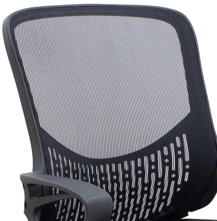 Καρέκλα γραφείου Freda Megapap με ύφασμα Mesh χρώμα μαύρο 65x65x90/100εκ.