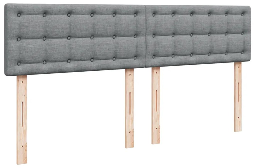 ΚΡΕΒΑΤΙ BOXSPRING ΜΕ ΣΤΡΩΜΑ ΑΝΟΙΧΤΟ ΓΚΡΙ 180X200 ΕΚ. ΥΦΑΣΜΑΤΙΝΟ 3289073