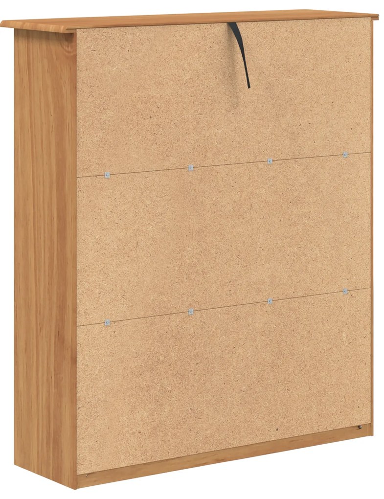 vidaXL Ράφι 'ASKIM'91x30x104 cm Μασίφ Ξύλο Πεύκου