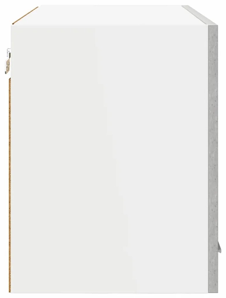 vidaXL Κρεμαστό ντουλάπι με πόρτα Riga Σκυρόδεμα Γκρι 60 x 31 x 40 εκ