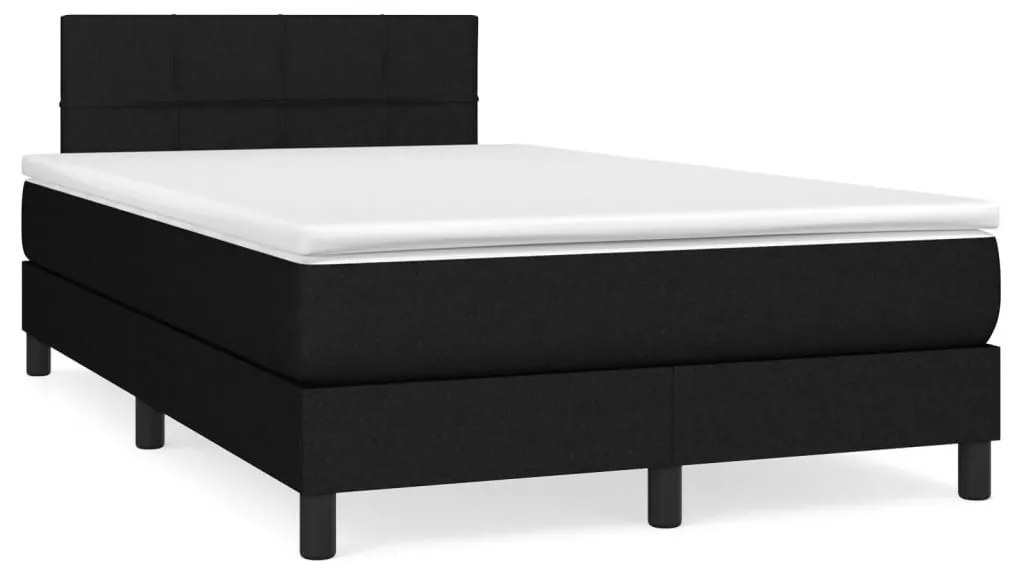 ΚΡΕΒΑΤΙ BOXSPRING ΜΕ ΣΤΡΩΜΑ ΜΑΥΡΟ 120X190 ΕΚ. ΥΦΑΣΜΑΤΙΝΟ 3269725