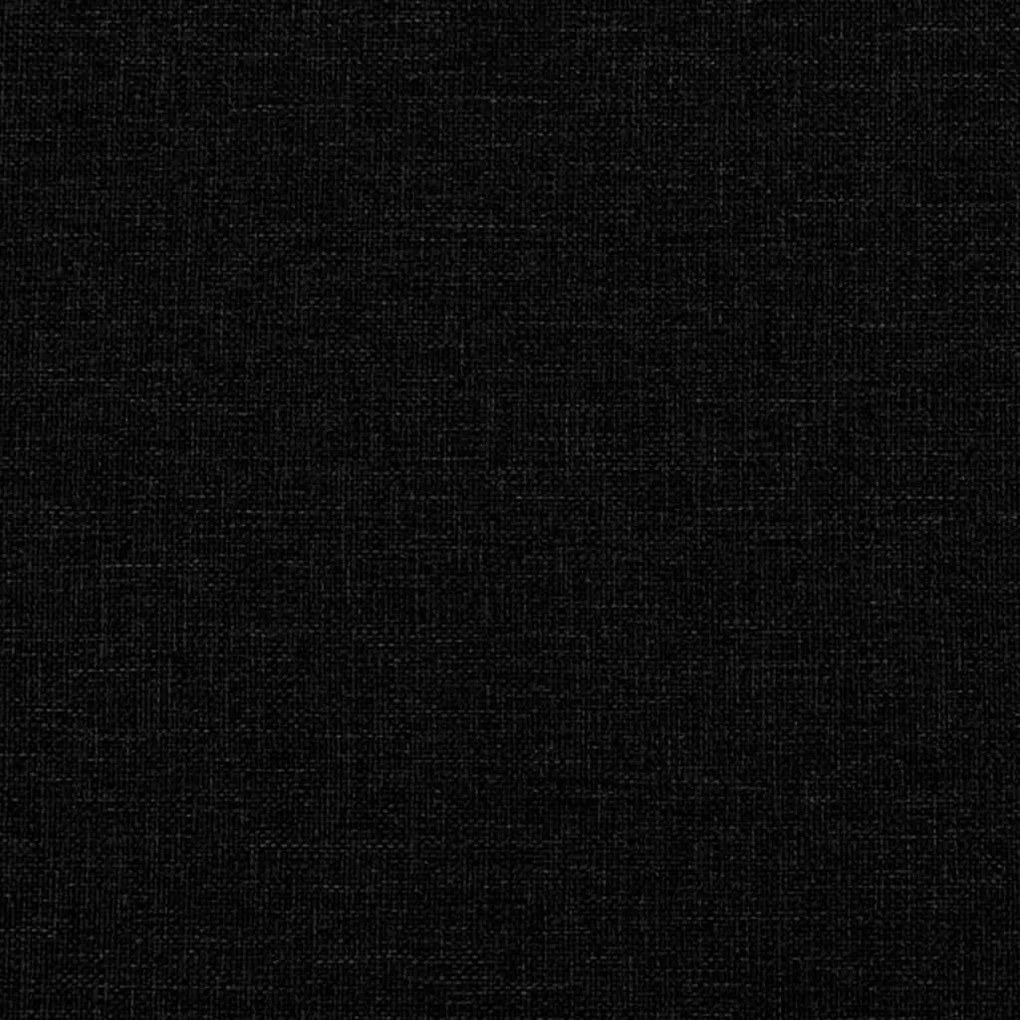 Καναπές Διθέσιος Chesterfield Μαύρος Υφασμάτινος - Μαύρο