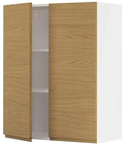 METOD ντουλάπι τοίχου με ράφια/2 πόρτες, 80x100 cm 295.390.47