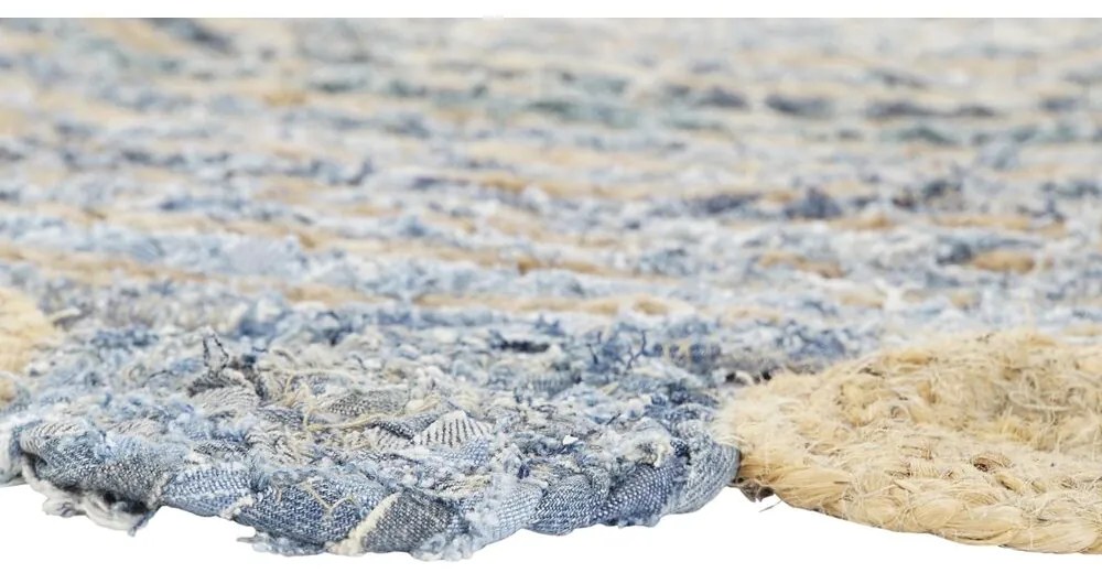 Χαλί DKD Home Decor Μπλε Πολύχρωμο Ινδός (200 x 200 x 1 cm)