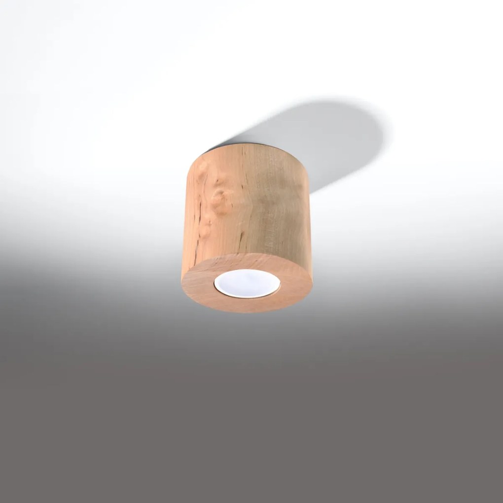 Sollux Φωτιστικό οροφής Orbis 1,ξύλο,1xGU10/40w