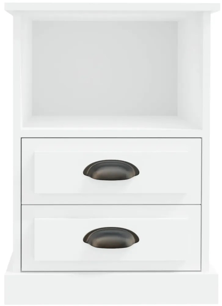 vidaXL Κομοδίνα 2 τεμ. Λευκά 43 x 36 x 60 εκ.