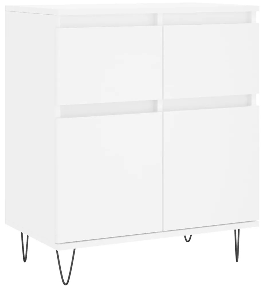 vidaXL Συρταριέρα Λευκή 60 x 35 x 70 εκ. από Επεξεργασμένο Ξύλο