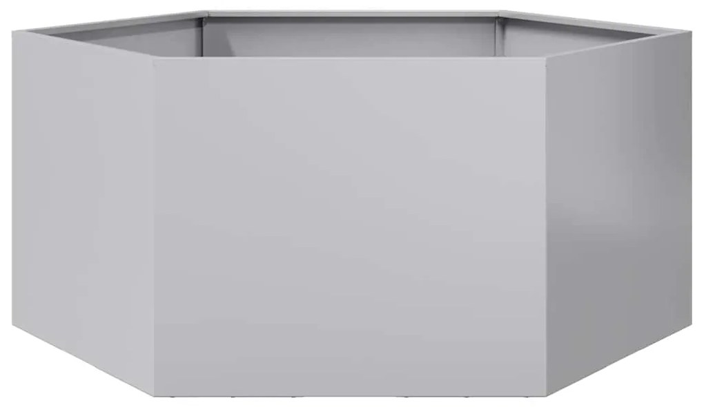 vidaXL Ζαρντινιέρα Κήπου Εξάγωνη 104x90x45 εκ. Γαλβανισμένο Χάλυβα