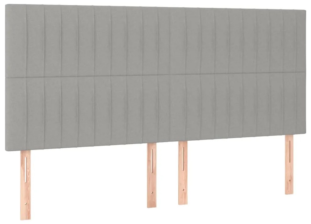 ΚΡΕΒΑΤΙ BOXSPRING ΜΕ ΣΤΡΩΜΑ ΑΝΟΙΧΤΟ ΓΚΡΙ 180X200 ΕΚ. ΥΦΑΣΜΑΤΙΝΟ 3137333