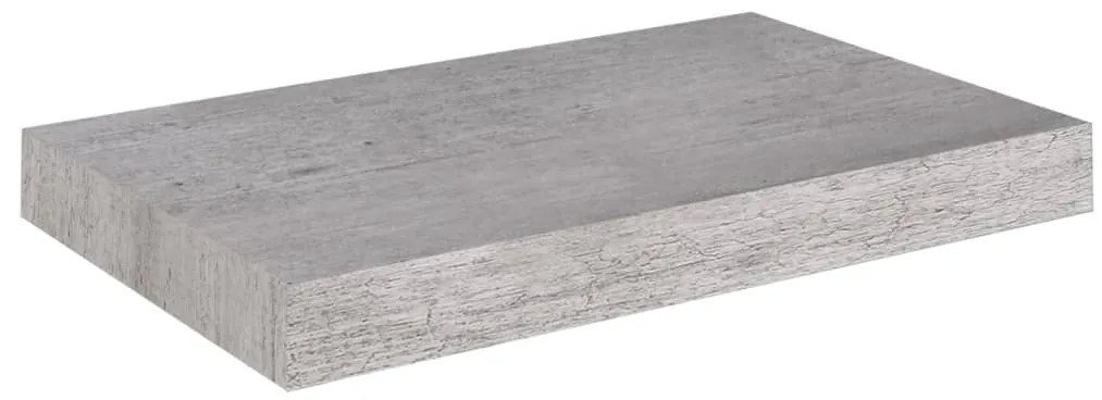 vidaXL Ράφια Τοίχου 4 τεμ. Γκρι Σκυροδέματος 40 x 23 x 3,8 εκ. MDF