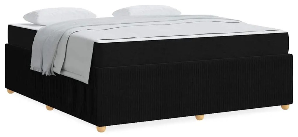 vidaXL Σκελετός Κρεβατιού Άλλο Μαύρο 180 x 200 cm ύφασμα