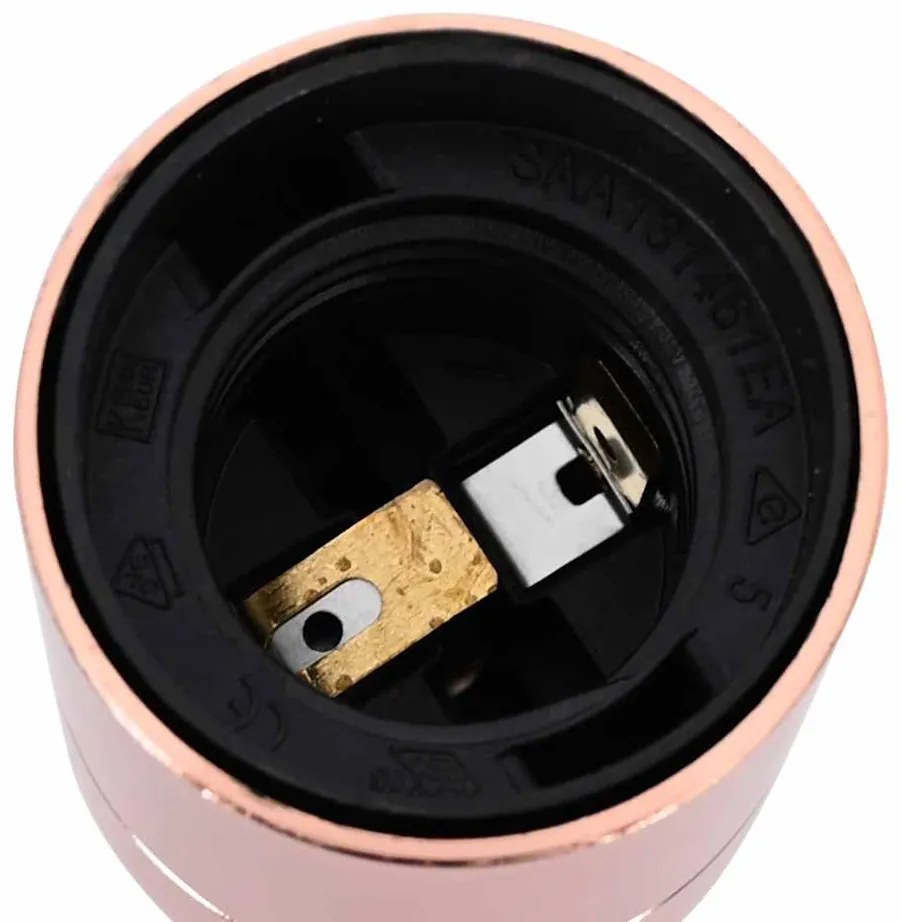 vidaXL Λαμπτήρες 2 τεμάχια Rose Gold E27