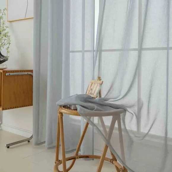 Beauty Home Ύφασμα κουρτίνας με το μέτρο γάζα Sharp Art 8448 Φ300 Γκρι