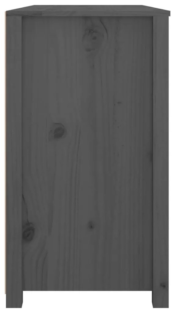 Βοηθητικό Ντουλάπι Γκρι 100x40x72 εκ. από Μασίφ Ξύλο Πεύκου - Γκρι