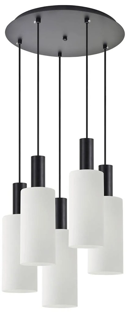 Φωτιστικό Οροφής Πολύφωτο Homelighting 77-8566 Black/White
