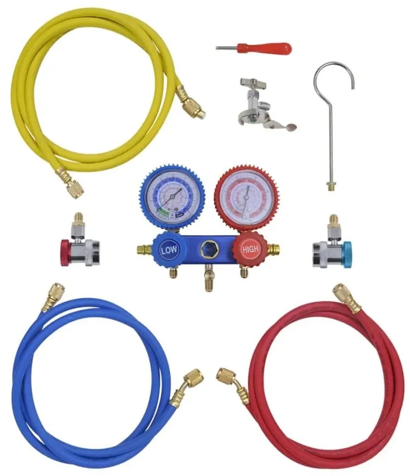vidaXL Αντλία Κενού 100 L/min με Σετ Ελέγχου Πίεσης 2 Εξόδων σε Θήκη