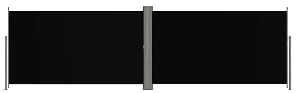 Σκίαστρο Πλαϊνό Συρόμενο Μαύρο 180 x 600 εκ. - Μαύρο
