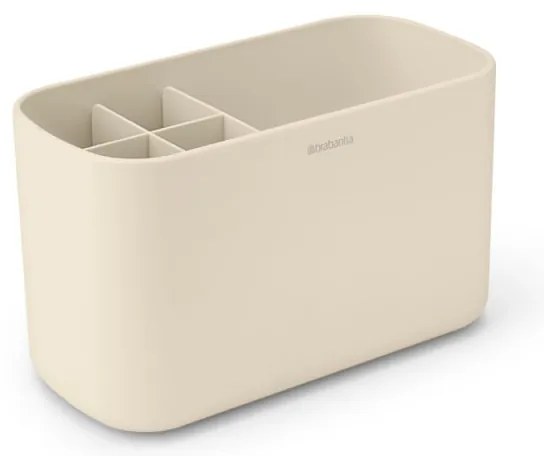 Κουτί αξεσουάρ μπάνιου Brabantia ReNew 1006270, Ανθεκτικό στη διάβρωση, Εσωτερικό διαχωριστικό, Αντιολισθητική βάση, Μπεζ