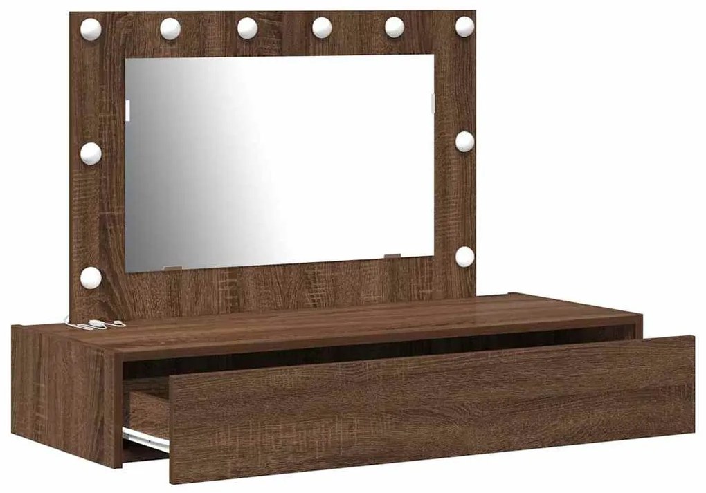vidaXL Τραπέζι περιποίησης Καφέ 100 x 40 x 70 εκ. Επεξεργασμένο ξύλο