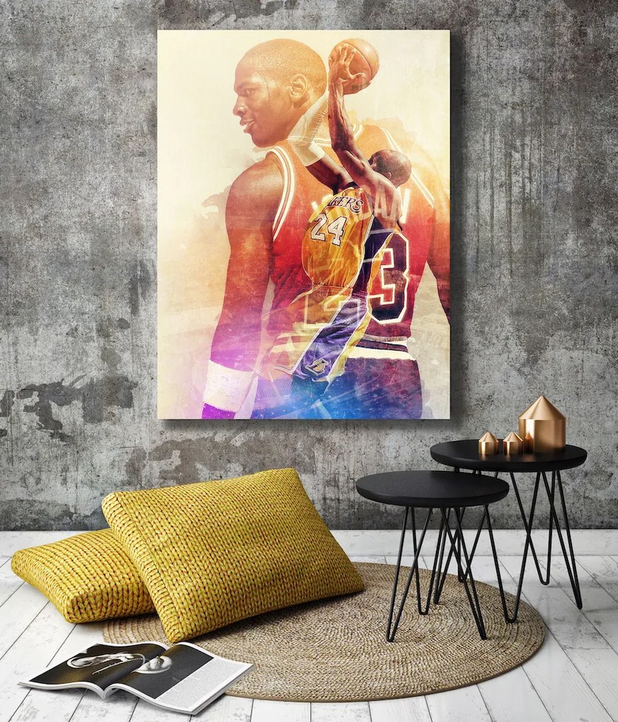 Πίνακας σε καμβά Jordan Vs Kobe KNV1071 30cm x 40cm