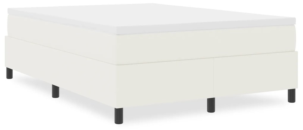 vidaXL Κρεβάτι με ελατήρια Κρεμ 160x200 εκ. από ύφασμα καρδουμελ