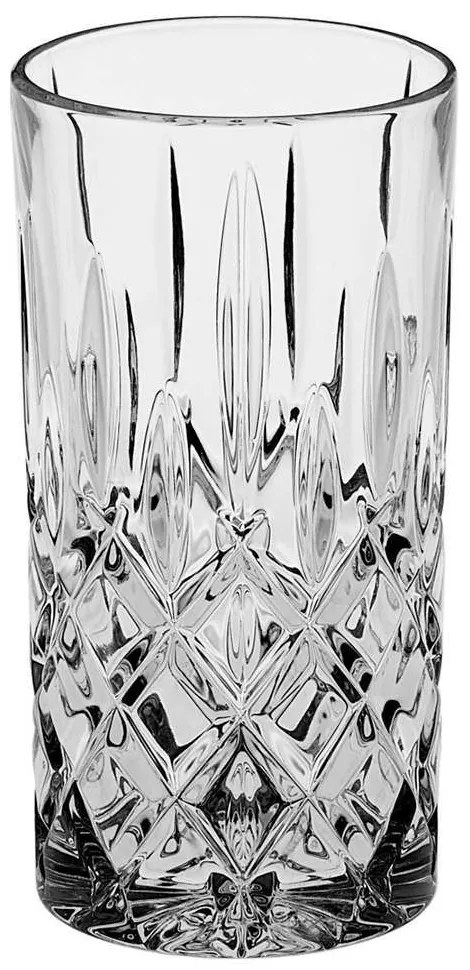 Ποτήρι Νερού Σωλήνα Sheffield CBH00702220 380ml Clear Από Κρύσταλλο Βοημίας Crystal