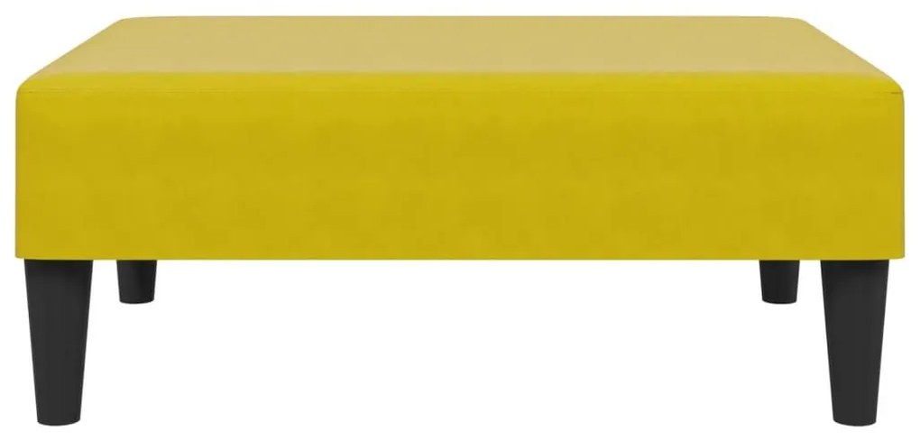 Σκαμπό/Υποπόδιο Κίτρινο 77x55x31 εκ. Βελούδινο - Κίτρινο