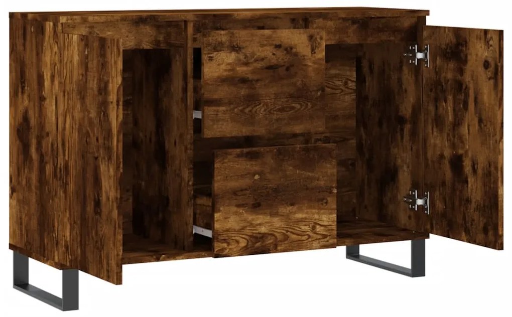 vidaXL Ντουλάπι Καπνιστή Δρυς 104x35x70 εκ. από Επεξεργασμένο Ξύλο