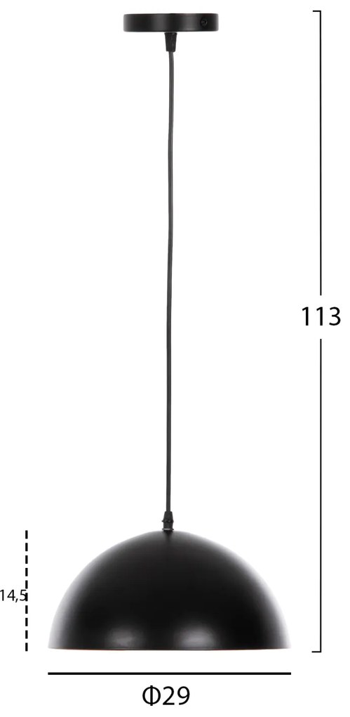 ΦΩΤΙΣΤΙΚΟ ΟΡΟΦΗΣ ΚΡΕΜΑΣΤΟ HM4153 ΜΑΥΡΟ-ΧΡΥΣΟ ΚΑΠΕΛΟ ΑΛΟΥΜΙΝΙΟΥ Φ29x113Υεκ.
