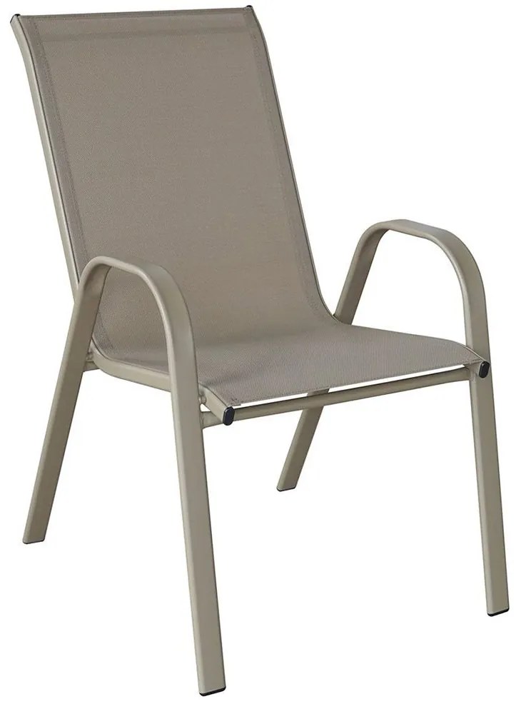 Πολυθρόνα Κήπου Στοιβαζόμενη Rio Ε270,8 55x74x91cm Cappuccino-Beige