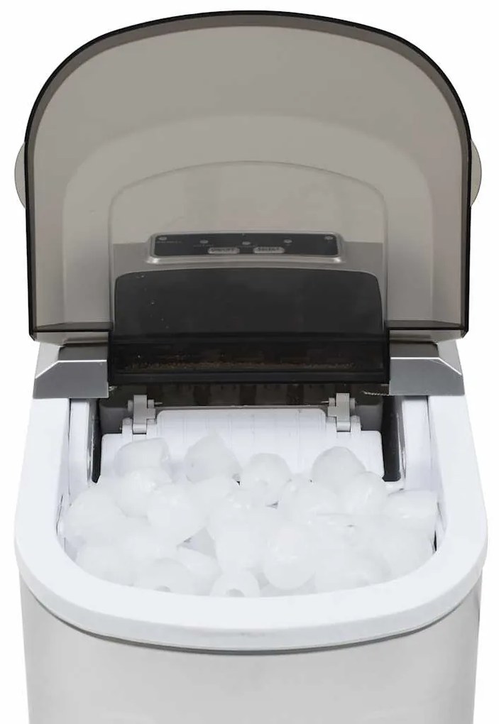 vidaXL Παγομηχανή 2,4 L Ασημί 15 κ. / 24 ώρες