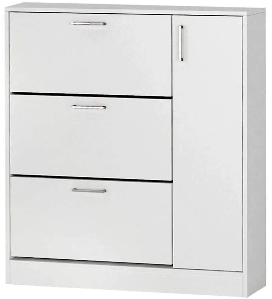 Παπουτσοθήκη Neft 0249141 105x29,6x113cm White Μοριοσανίδα, Μελαμίνη