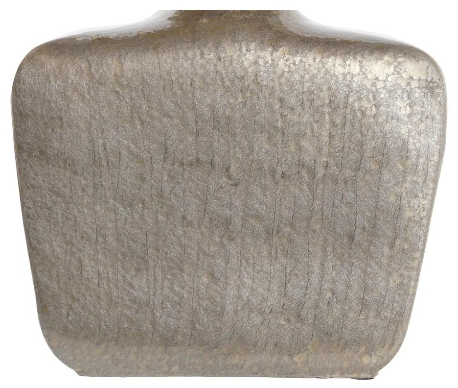 Βάζο DKD Home Decor Κρυστάλλινο Μπεζ Χρυσό Αλουμίνιο (28 x 11 x 45 cm)