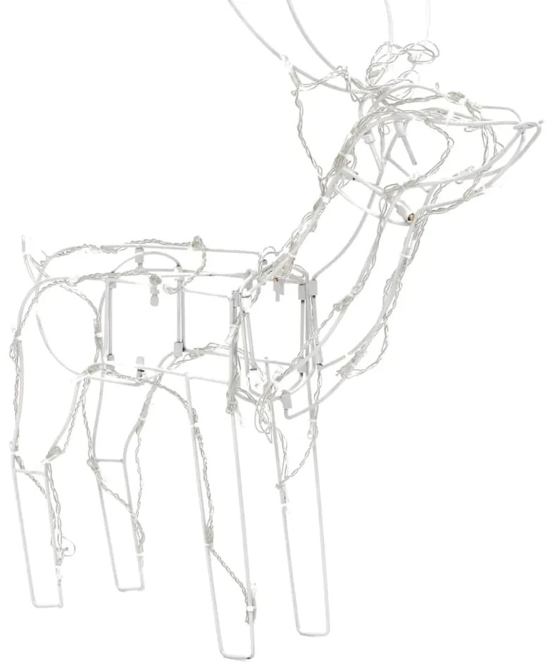 vidaXL Τάρανδοι Χριστουγεννιάτικοι Φωτιζόμενοι 3 τεμ. με 229 LED