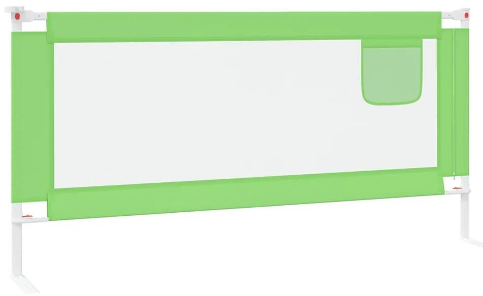 vidaXL Μπάρα Κρεβατιού Προστατευτική Πράσινη 190 x 25 εκ. Υφασμάτινη