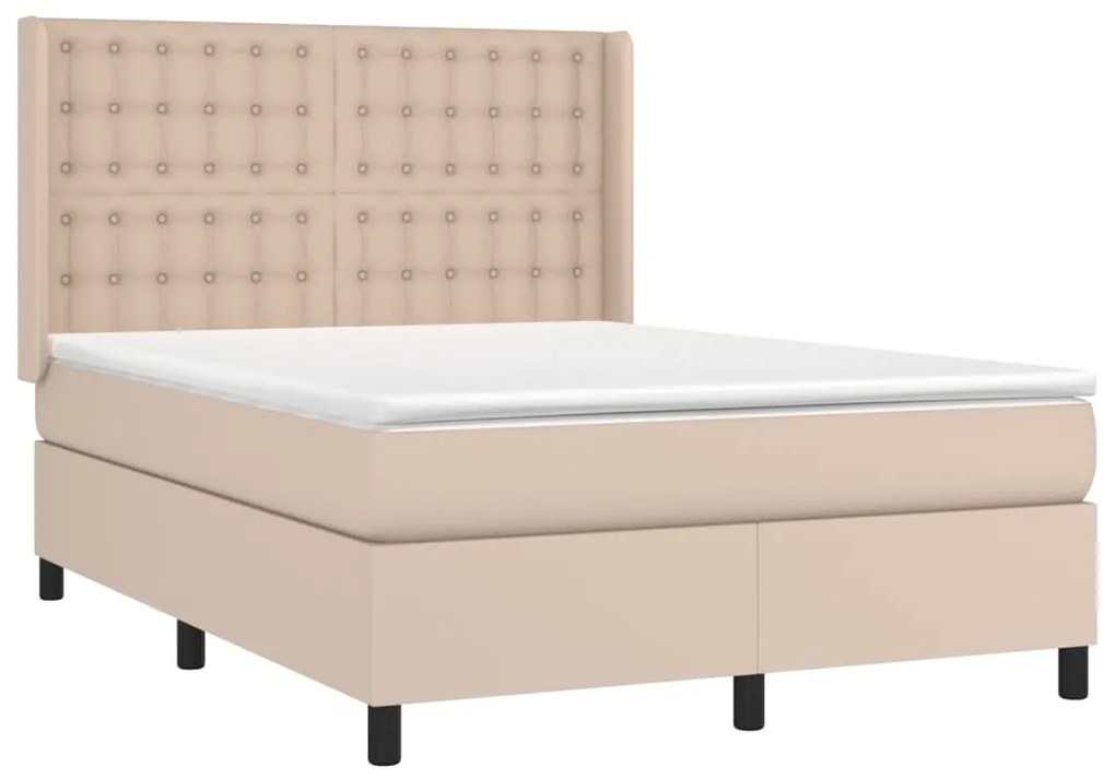 ΚΡΕΒΑΤΙ BOXSPRING ΜΕ ΣΤΡΩΜΑ ΚΑΠΟΥΤΣΙΝΟ 140X200ΕΚ.ΑΠΟ ΣΥΝΘ.ΔΕΡΜΑ 3132506