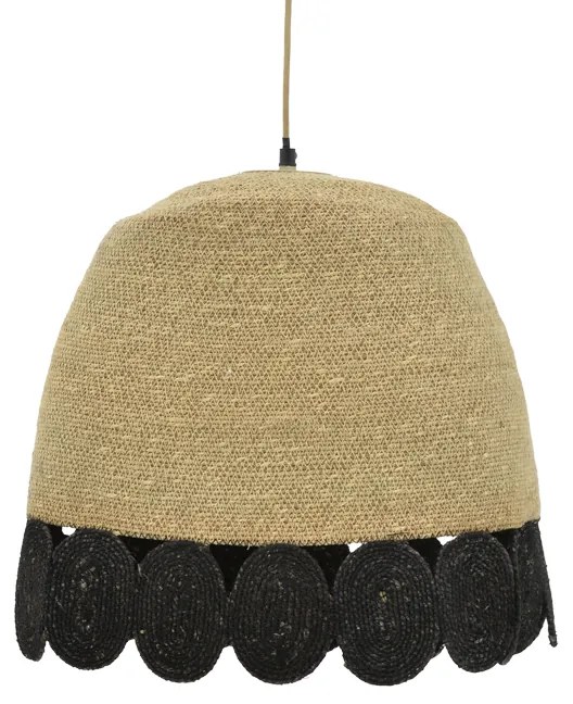 Φωτιστικό οροφής Sonro Inart E27 φυσικό Φ50x115εκ Υλικό: JUTE AND MILD STEEL 311-000019