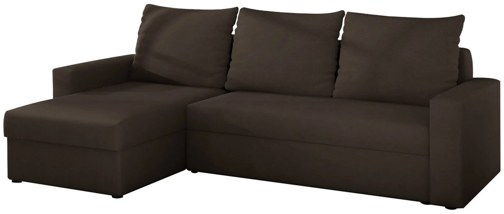 Γωνιακός καναπές Luno-Καφέ - 237.00Χ150.00Χ90.00cm