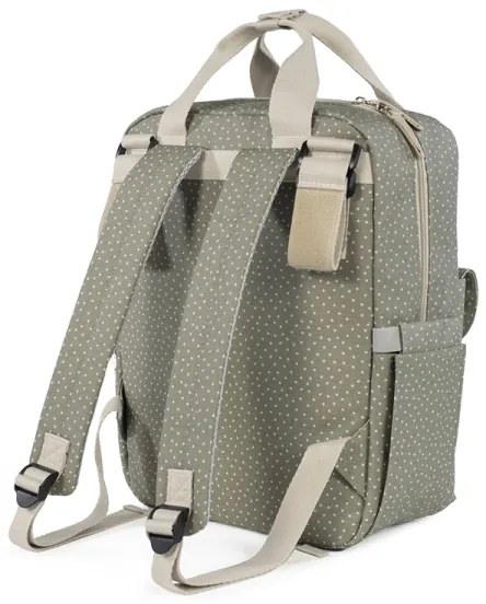 Τσάντα Αλλαξιέρα Backpack Pasito a Pasito Walking Mum Poppy Olive Πουά
