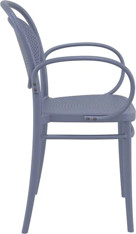 ΠΟΛΥΘΡΟΝΑ ΠΟΛ/ΝΙΟΥ ΜΑΡΣΕΛ XL DARK GREY 57Χ52Χ85εκ.