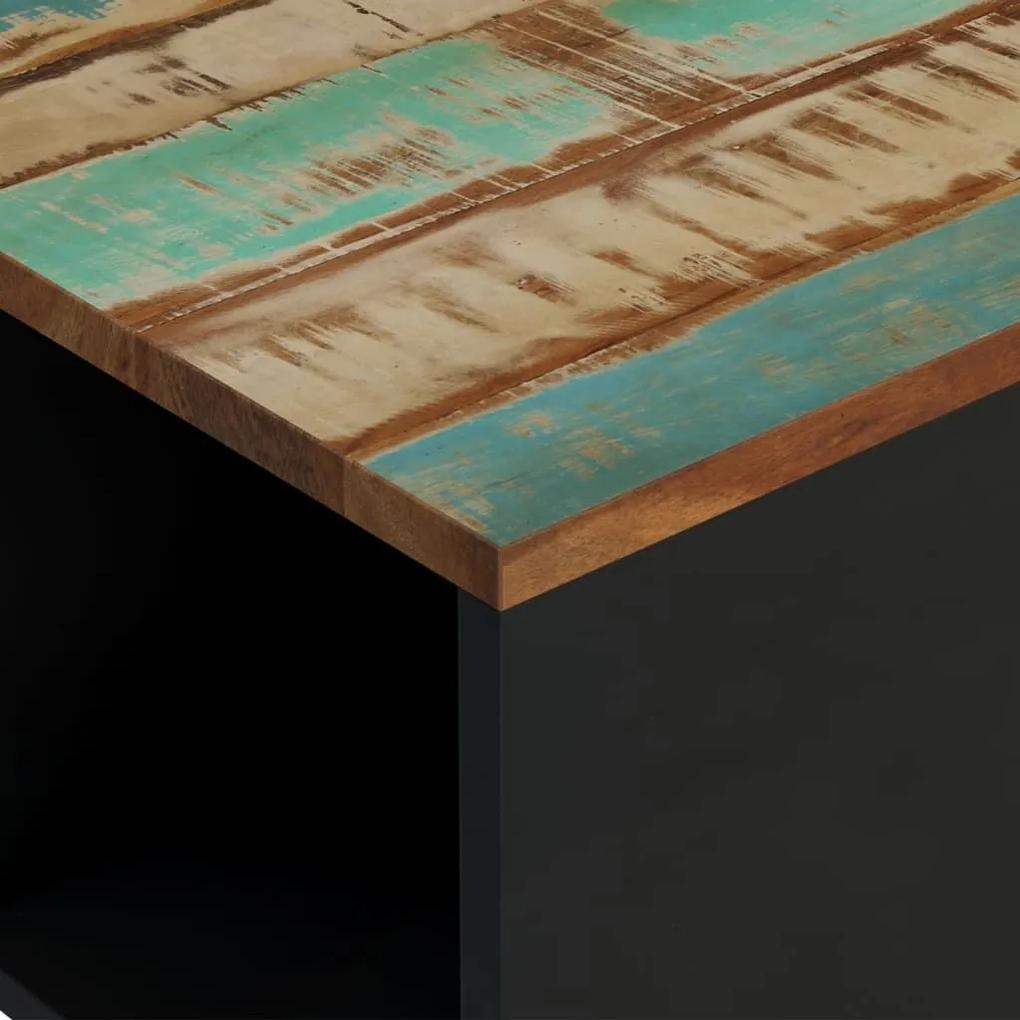 Τραπεζάκι Σαλονιού 60 x 50 x 35 εκ. από Μασίφ Ανακυκλωμένο Ξύλο - Πολύχρωμο