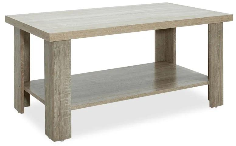 Τραπέζι σαλονιού RIANO pakoworld χρώμα sonoma 89,5x49,5x42,5εκ Model: 049-000024
