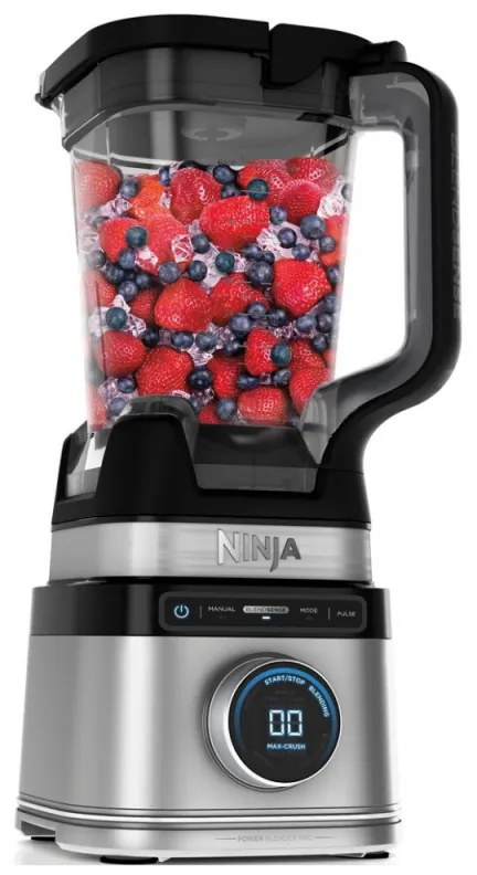 Μπλέντερ Ninja Detect Pro TB201EU, 1200W, 2,1 λίτρα, 14 ταχύτητες, χρονοδιακόπτης, οθόνη LED, χωρίς BPA, μαύρο/κρασί
