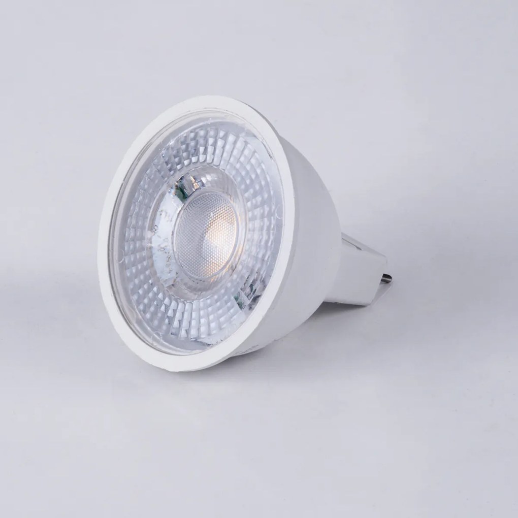 GloboStar® 60116 Σποτ LED GU5.3 MR16 7W 700lm 38° DC 12-24V IP20 Φ5 x Υ4.2cm Θερμό Λευκό 2700K - 3 Years Warranty