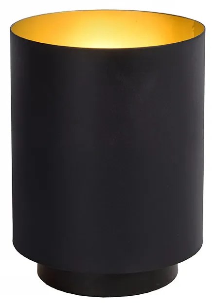 Φωτιστικό Επιτραπέζιο Lucide 45588-01-30 SUZY Μαύρο Ματ (Black Mat)|Χρυσό Χρώμα (Gold Coloured)
