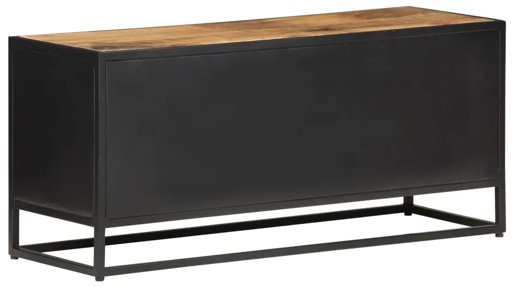 vidaXL Έπιπλο Τηλεόρασης 90x30x40εκ Ακατ. Μάνγκο/Φυσικό Ζαχαροκάλαμο
