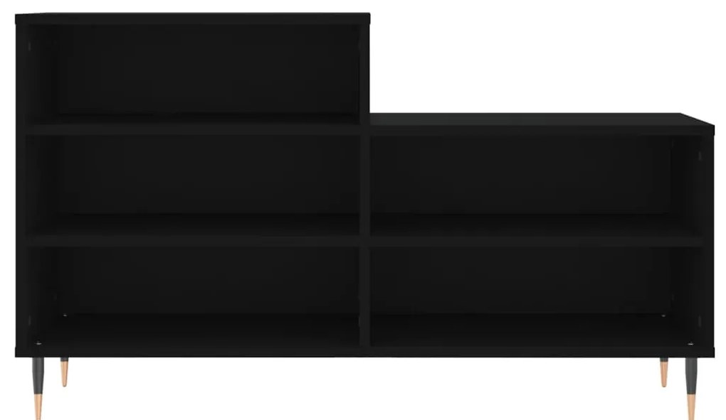 vidaXL Παπουτσοθήκη Μαύρο 102x36x60 εκ. από Επεξεργασμένο Ξύλο