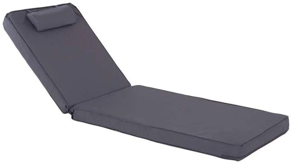Μαξιλάρι Ξαπλώστρας Sifnos HM11236.30T 600gr 196(117+1+78)x58x9cm Grey