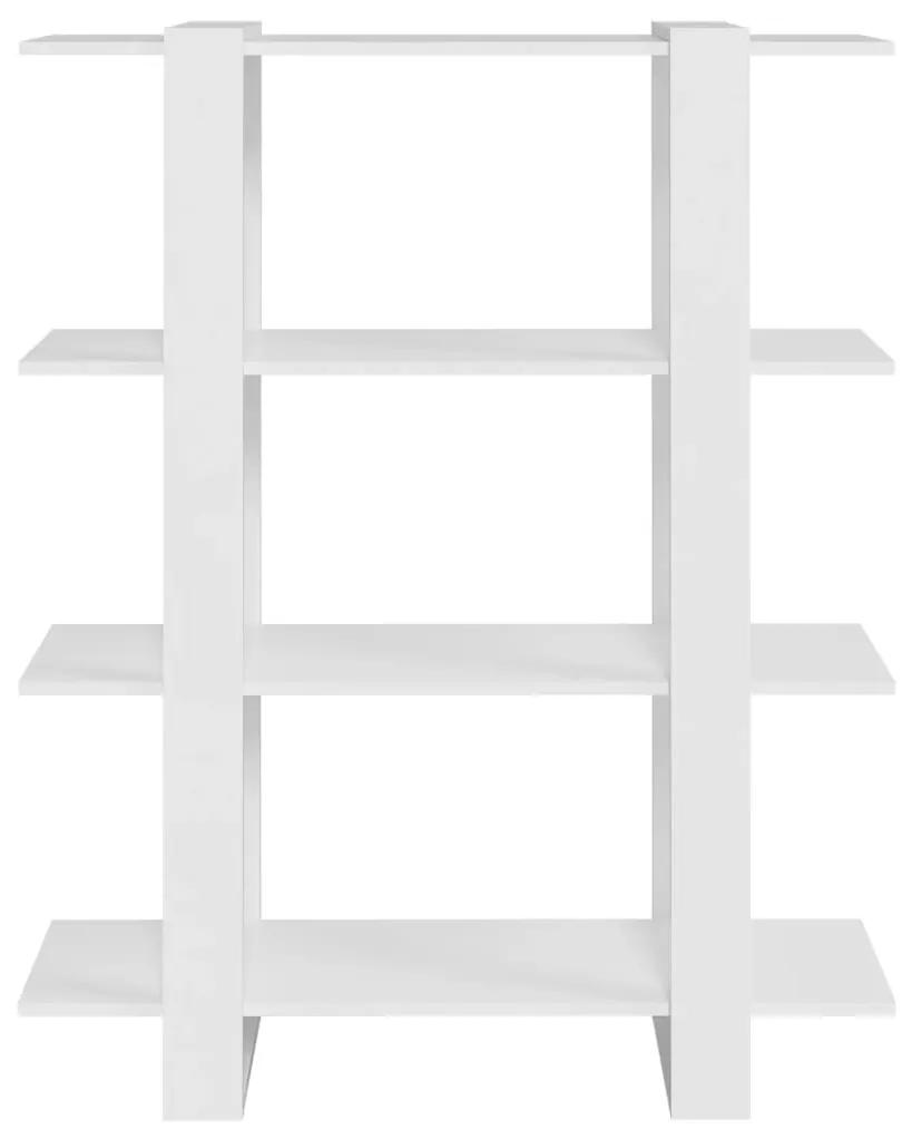 vidaXL Βιβλιοθήκη/Διαχωριστικό Χώρου Λευκό 100 x 30 x 123,5 εκ.
