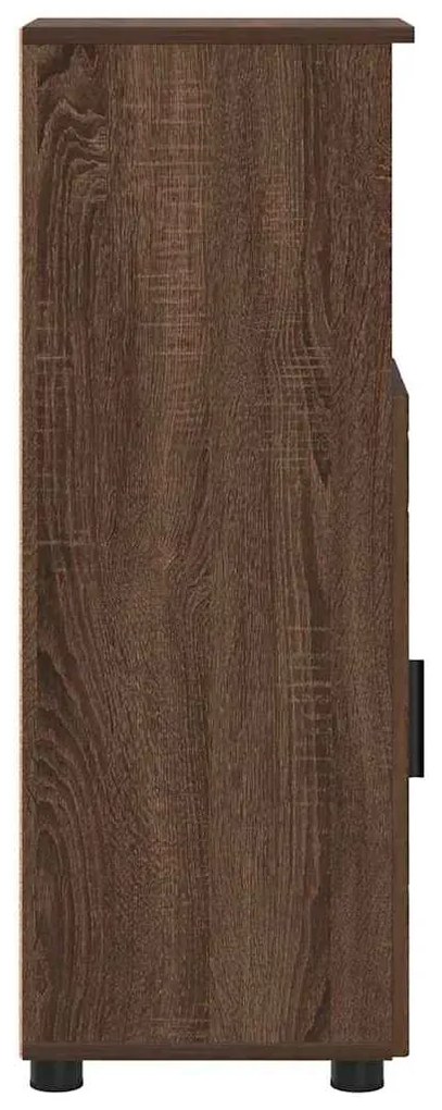 vidaXL Ντουλάπι Μπάνιου Καφέ δρυς 30 x 35 x 95 εκ Επεξεργασμένο ξύλο